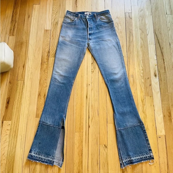 Re/Done Levi The Elsa Dark Wash Sz 27 inseam 37"